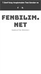 Mobile Screenshot of fenbilim.net